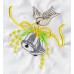 Product: Linen - Ring cushions (Wedding bells with silver dove)